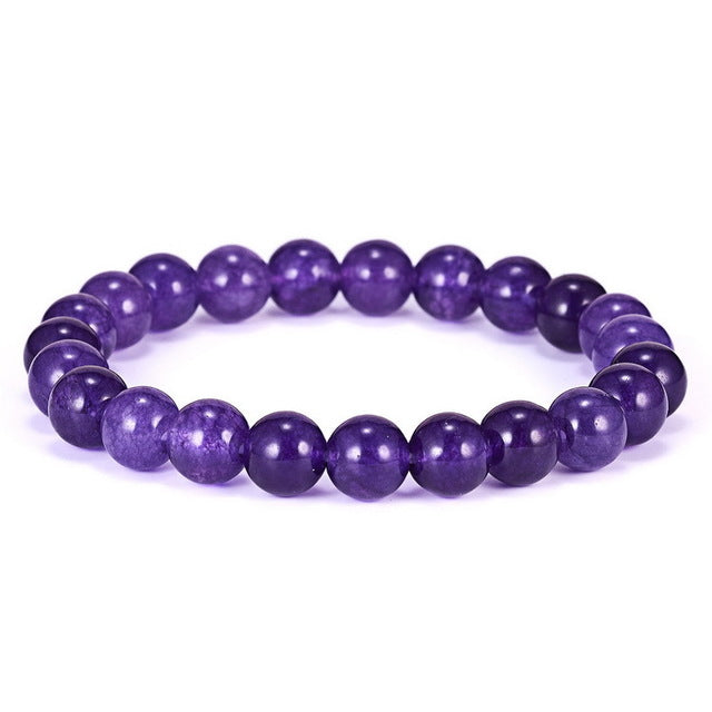 Unisex Tiger Eye Natural Lava Stone Chakra Yoga Beads Bracelet