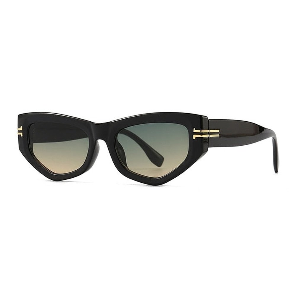 Luxury Cat Eye Sunglasses Ladies Elegant Black Vintage Eyewear