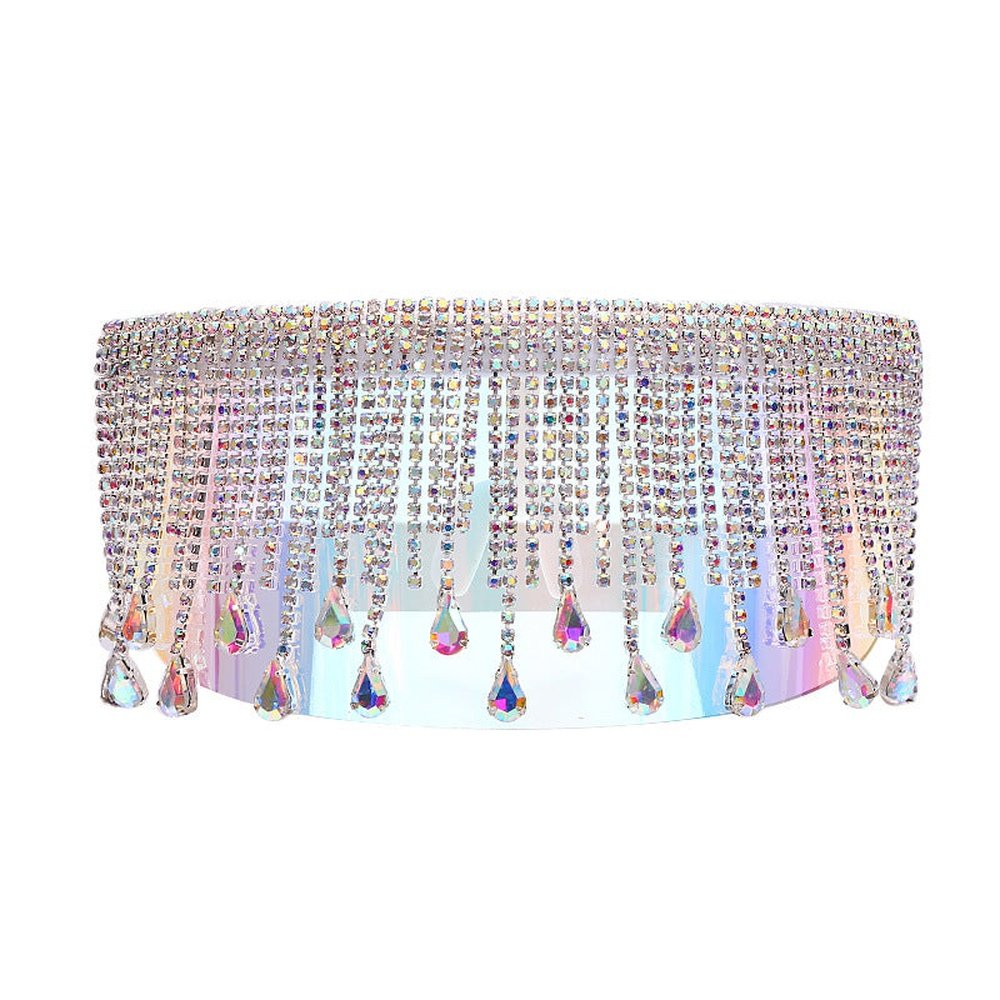 Colorful Rhinestones Personality Unisex Large Sunglasses