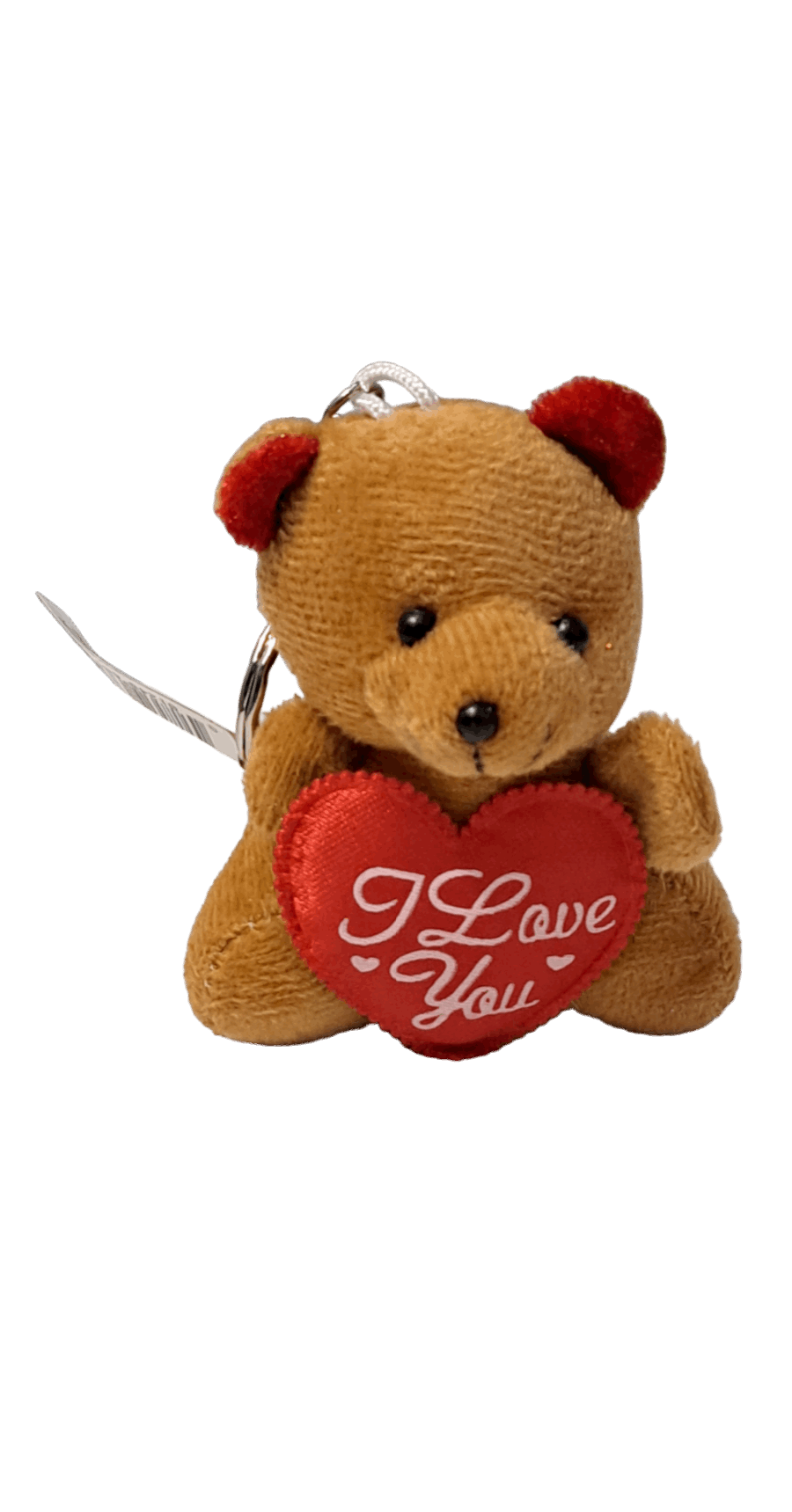 I Love You Heart Mini Teddy Bear Keychain