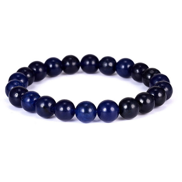 Unisex Tiger Eye Natural Lava Stone Chakra Yoga Beads Bracelet