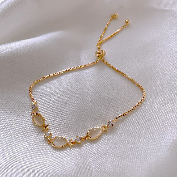 Cat's Eye Fish Bracelet for Women