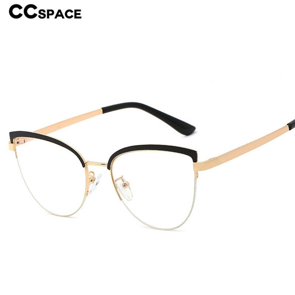 Vintage Cat Eye Anti-blue Light Metal Glasses