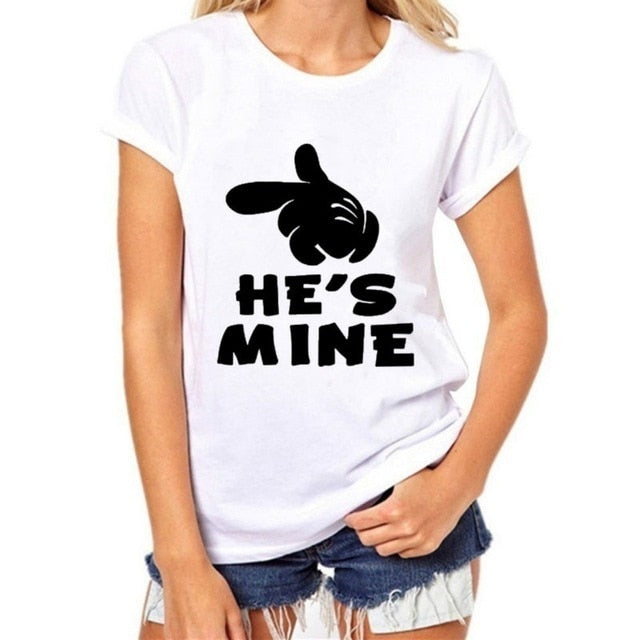 Funny Couple's Matching Shirts Black or White