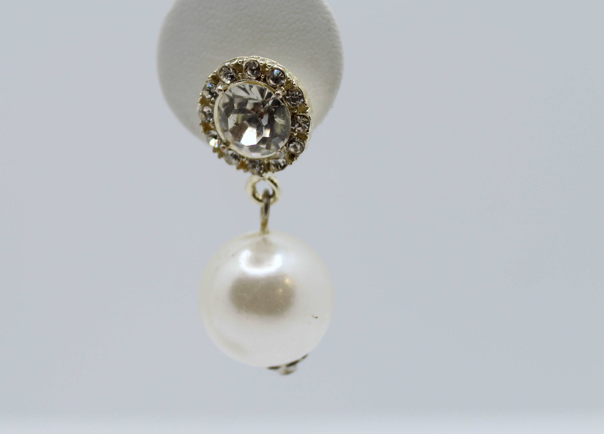 Gorgeous Diamonds & Pearl Earrings