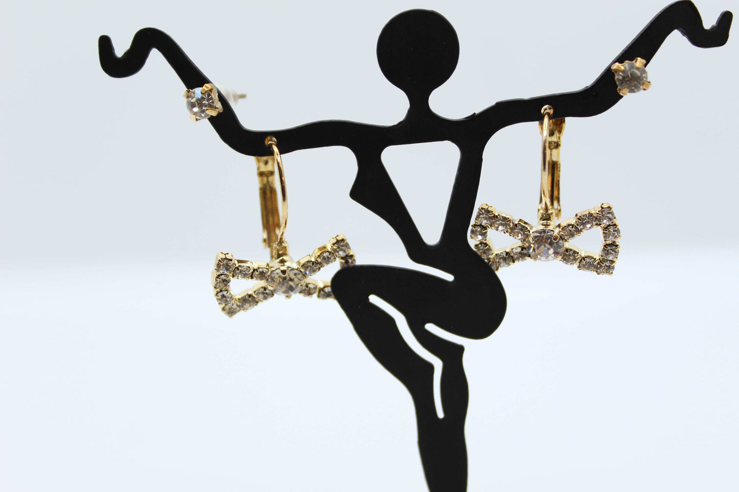 Gorgeous Bow 2 Pair Earring Set