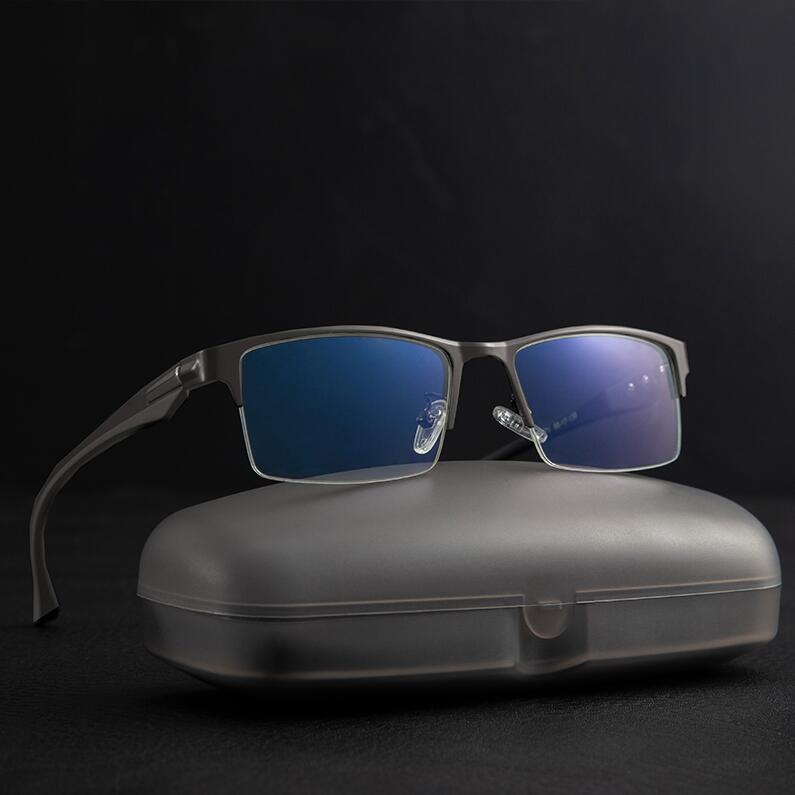 Titanium Computer Glasses Blue Light Blocking Filter Reduces Digital Eye Strain