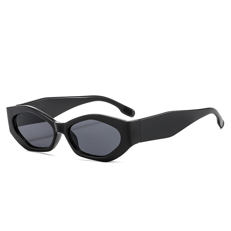 Popular Fashion Polygon Cat Eye Women Sunglasses Retro Colorful