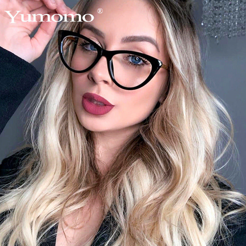 Anti-Blue Light Cat Eye Retro Glasses Frame for Women