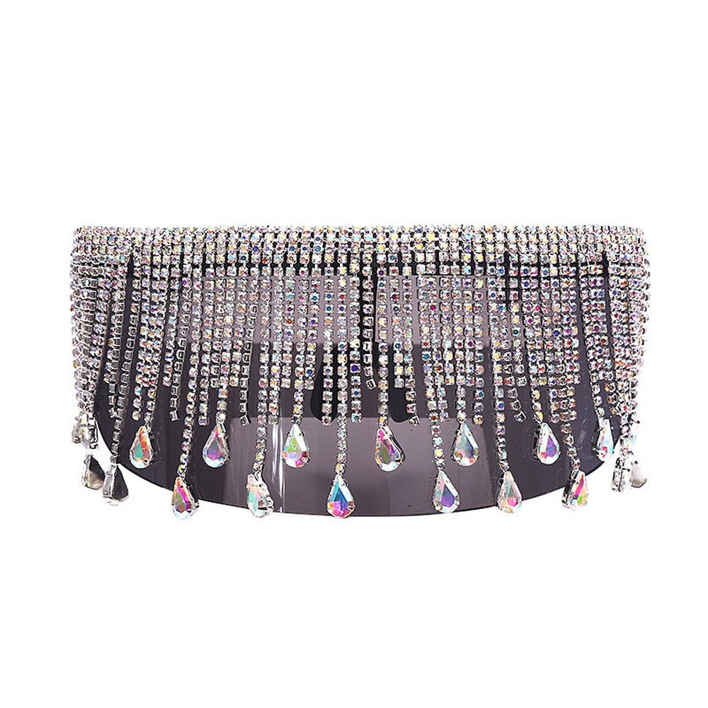 Colorful Rhinestones Personality Unisex Large Sunglasses
