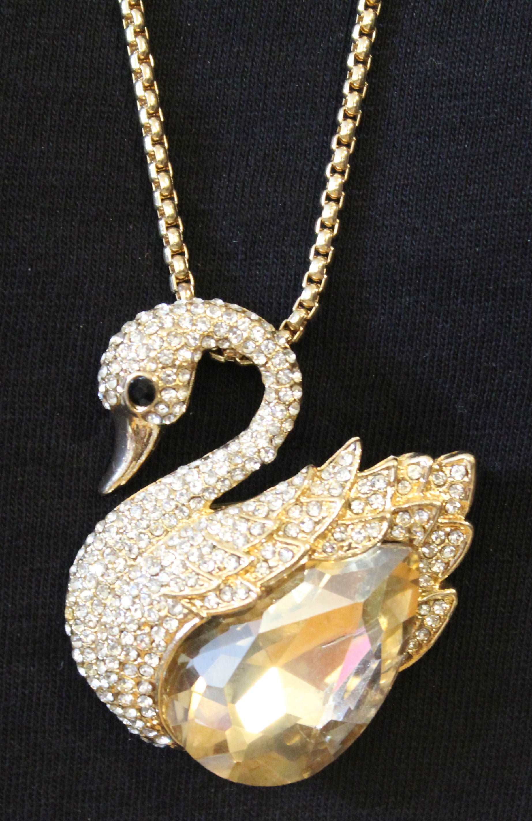 Golden Swan Necklace