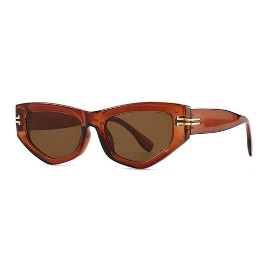 Luxury Cat Eye Sunglasses Ladies Elegant Black Vintage Eyewear