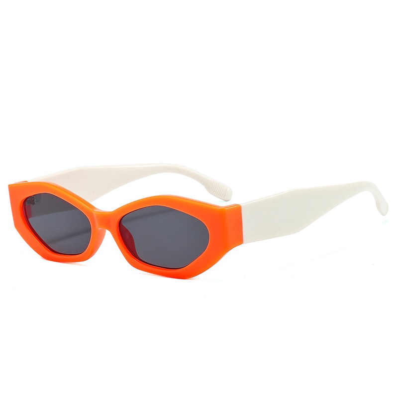 Popular Fashion Polygon Cat Eye Women Sunglasses Retro Colorful