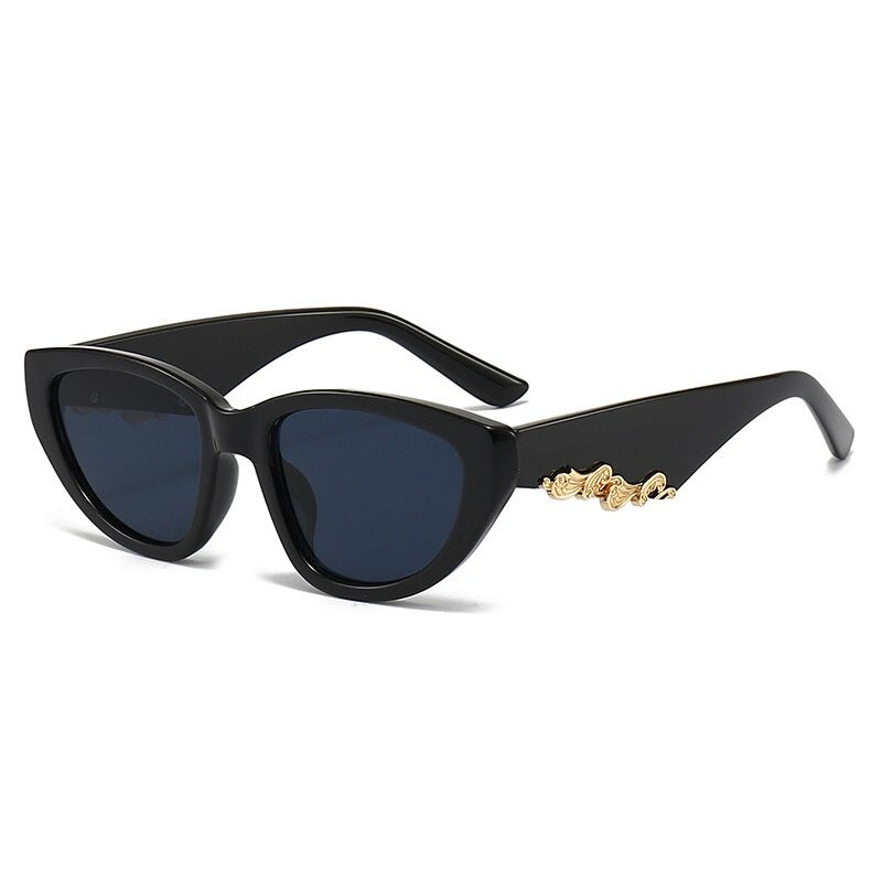 New Cat Eye Sunglasses for Women Vintage Shades Luxury UV400 Eyewear