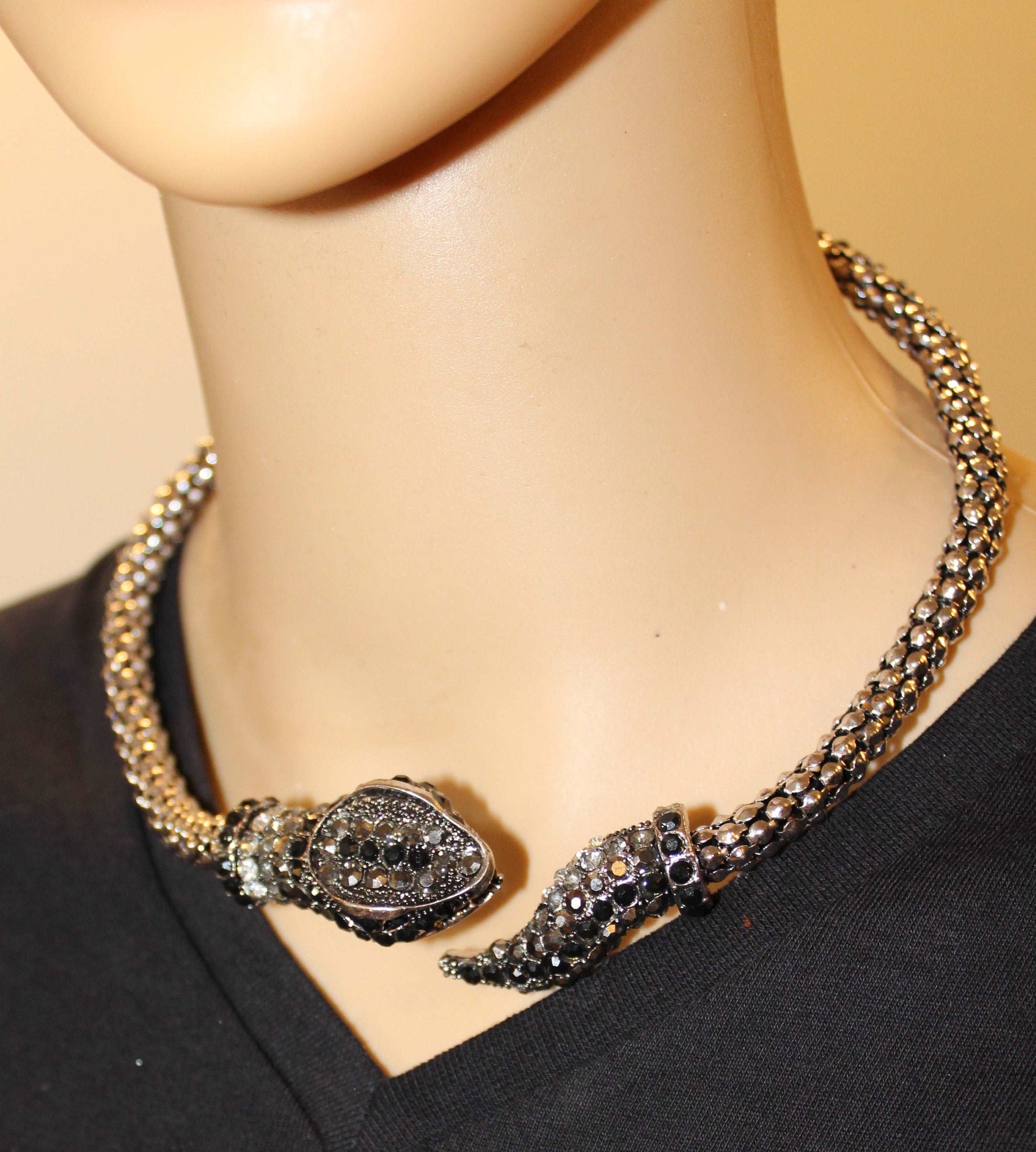 Fireside Hot 2-In-1 Snake Bracelet & Necklace