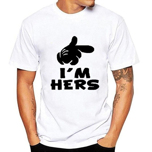 Funny Couple's Matching Shirts Black or White