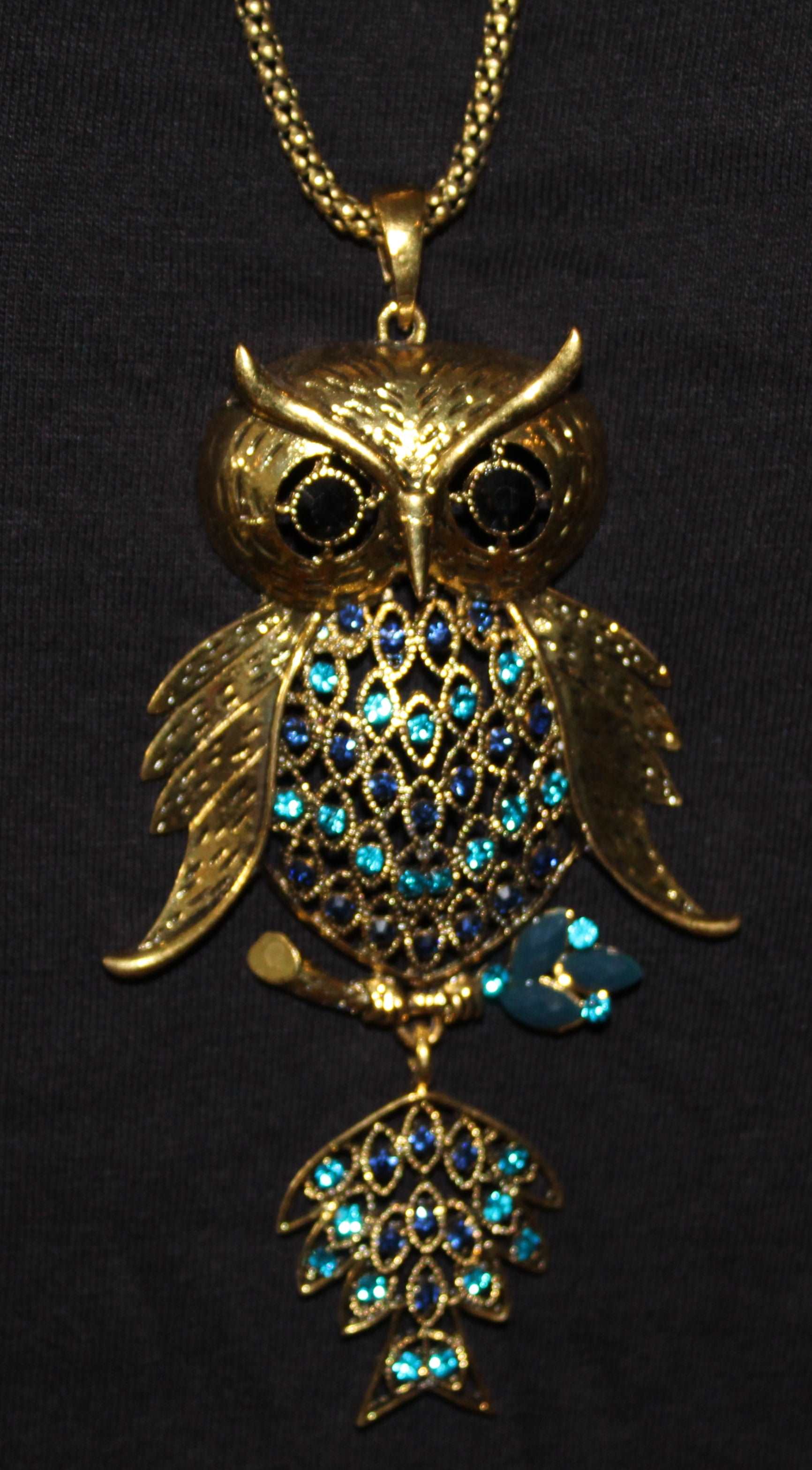 Gold Owl Necklace