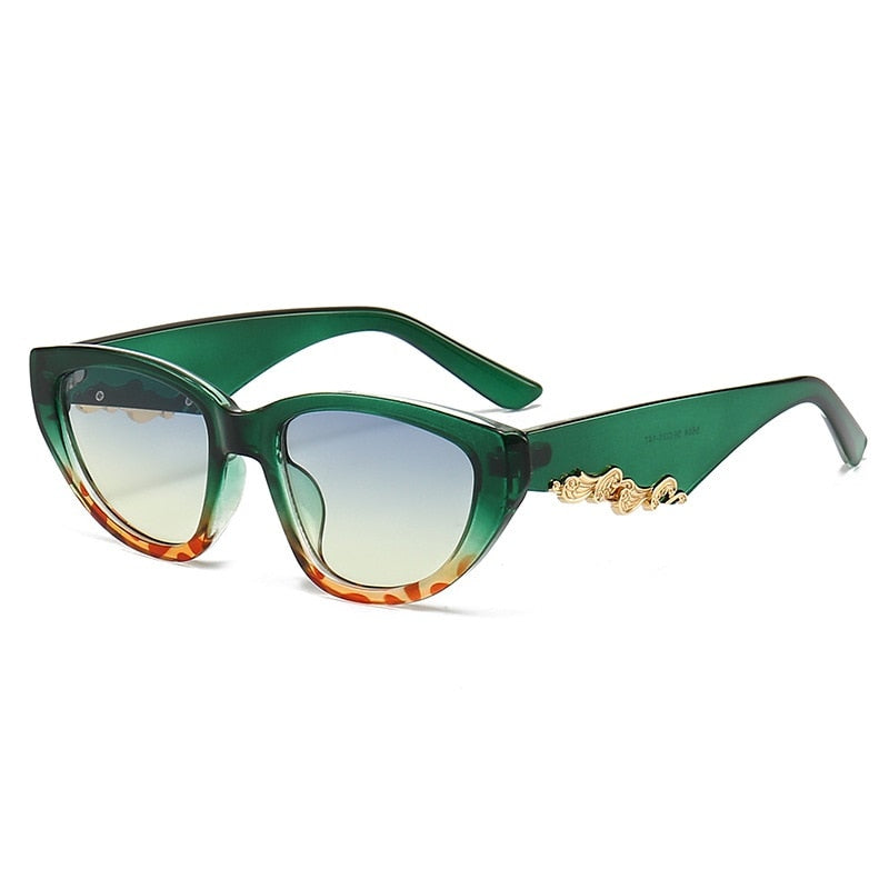 New Cat Eye Sunglasses for Women Vintage Shades Luxury UV400 Eyewear