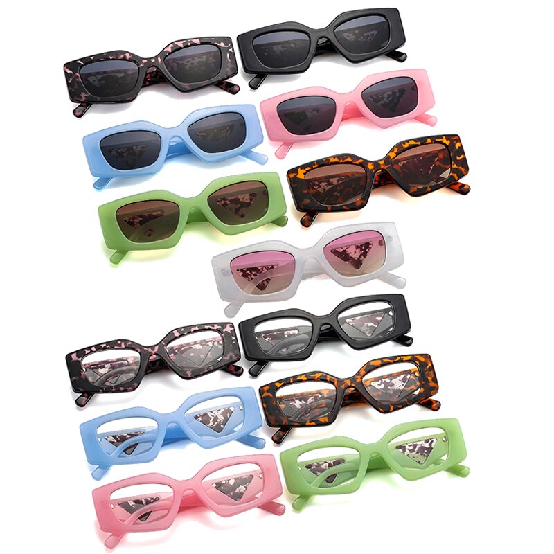 Fashion Polygon Cat Eye Sunglasses Women Retro