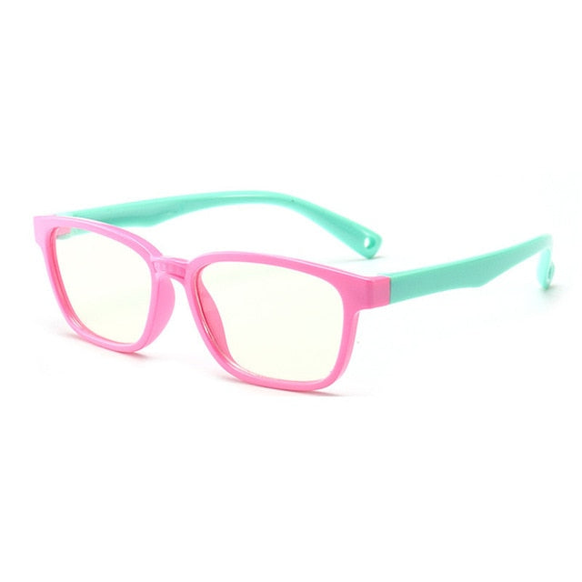 Baby Anti-blue Light Silicone Glasses for Children Soft Frame