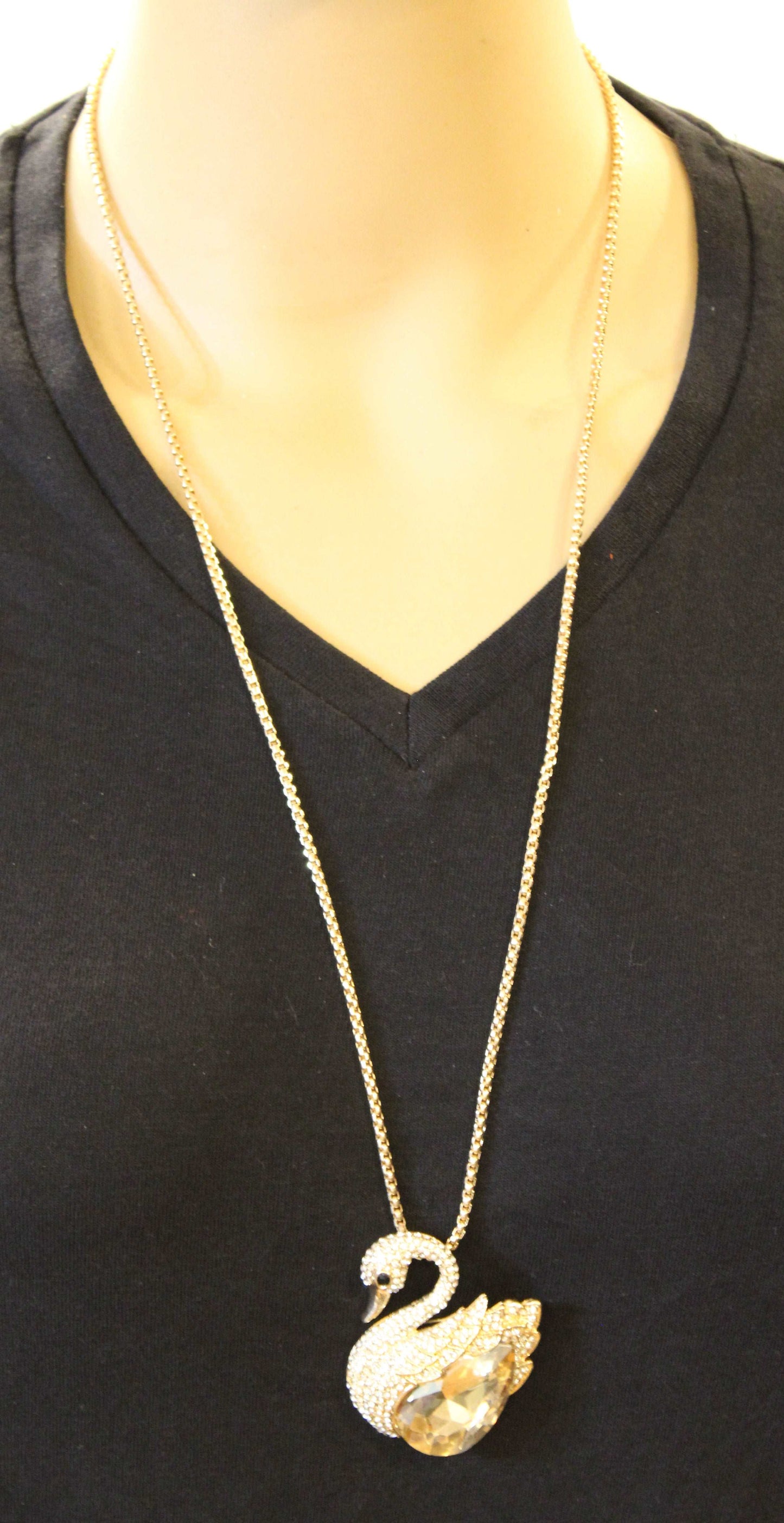 Golden Swan Necklace
