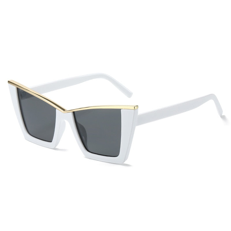 New Cat Eye Sunglasses for Women Vintage Shades Luxury UV400 Eyewear