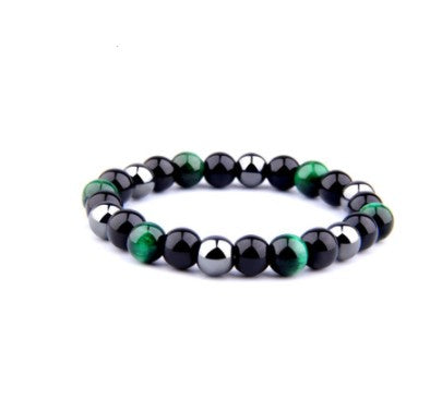 Tiger Eye Bracelet Obsidian Hematite Gemstone Bead Bracelet