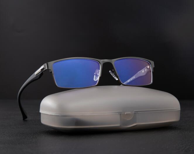 Titanium Computer Glasses Blue Light Blocking Filter Reduces Digital Eye Strain