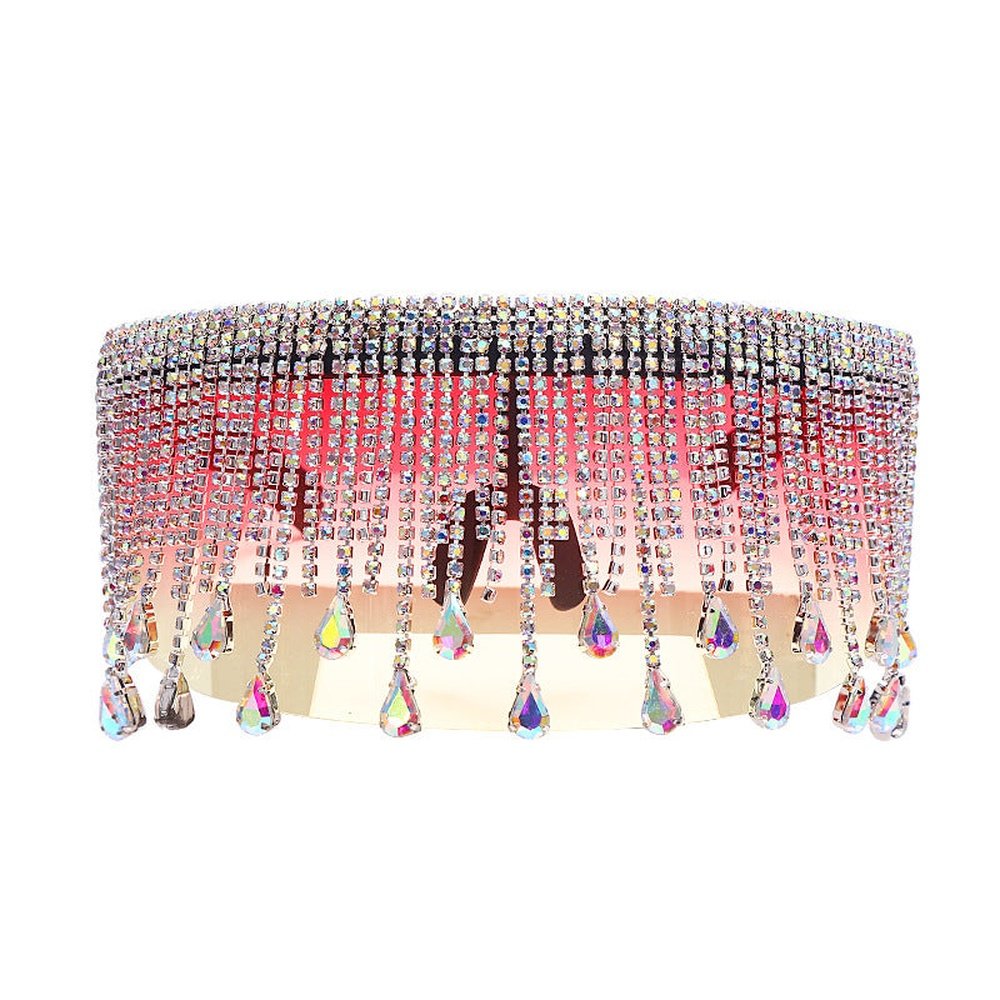 Colorful Rhinestones Personality Unisex Large Sunglasses