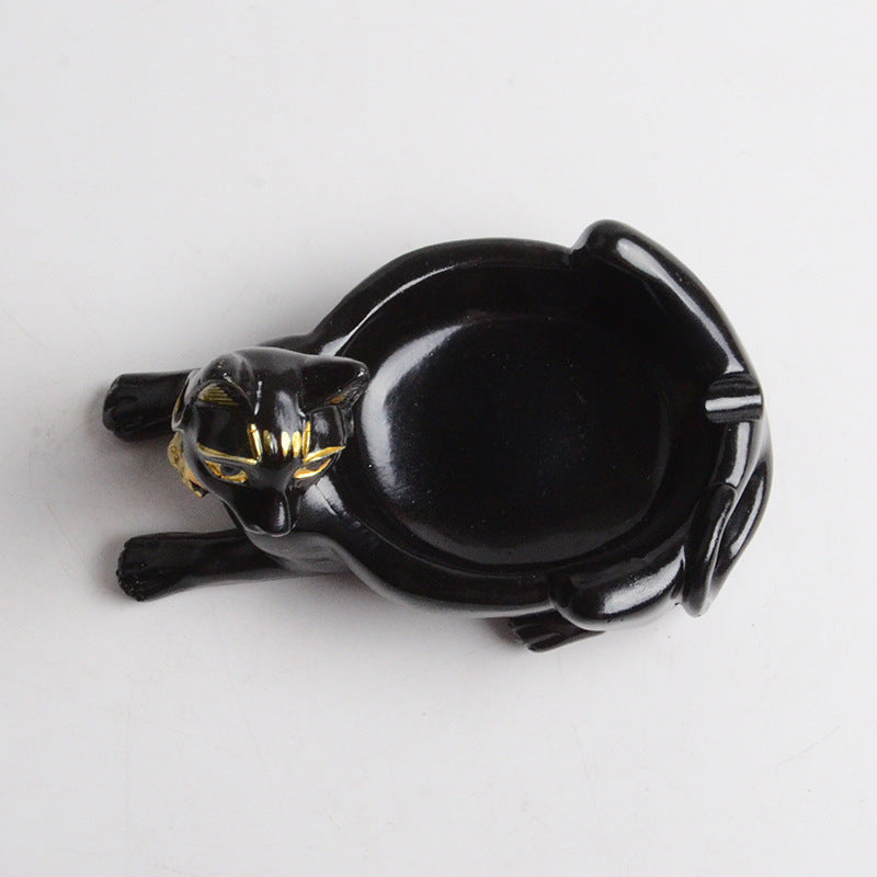 Ashtray Ornament Creative Egyptian Anubis & Cat& pharaoh Ashtray Resin Crafts office living room desktop home decoration
