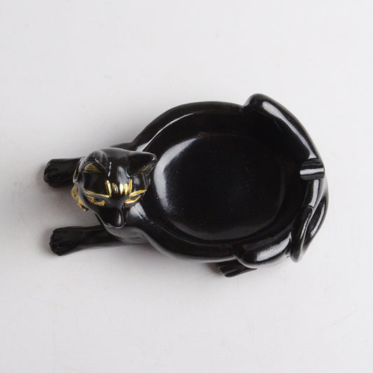 Ashtray Ornament Creative Egyptian Anubis & Cat& pharaoh Ashtray Resin Crafts office living room desktop home decoration