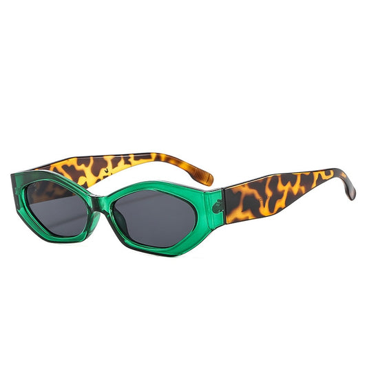 Popular Fashion Polygon Cat Eye Women Sunglasses Retro Colorful