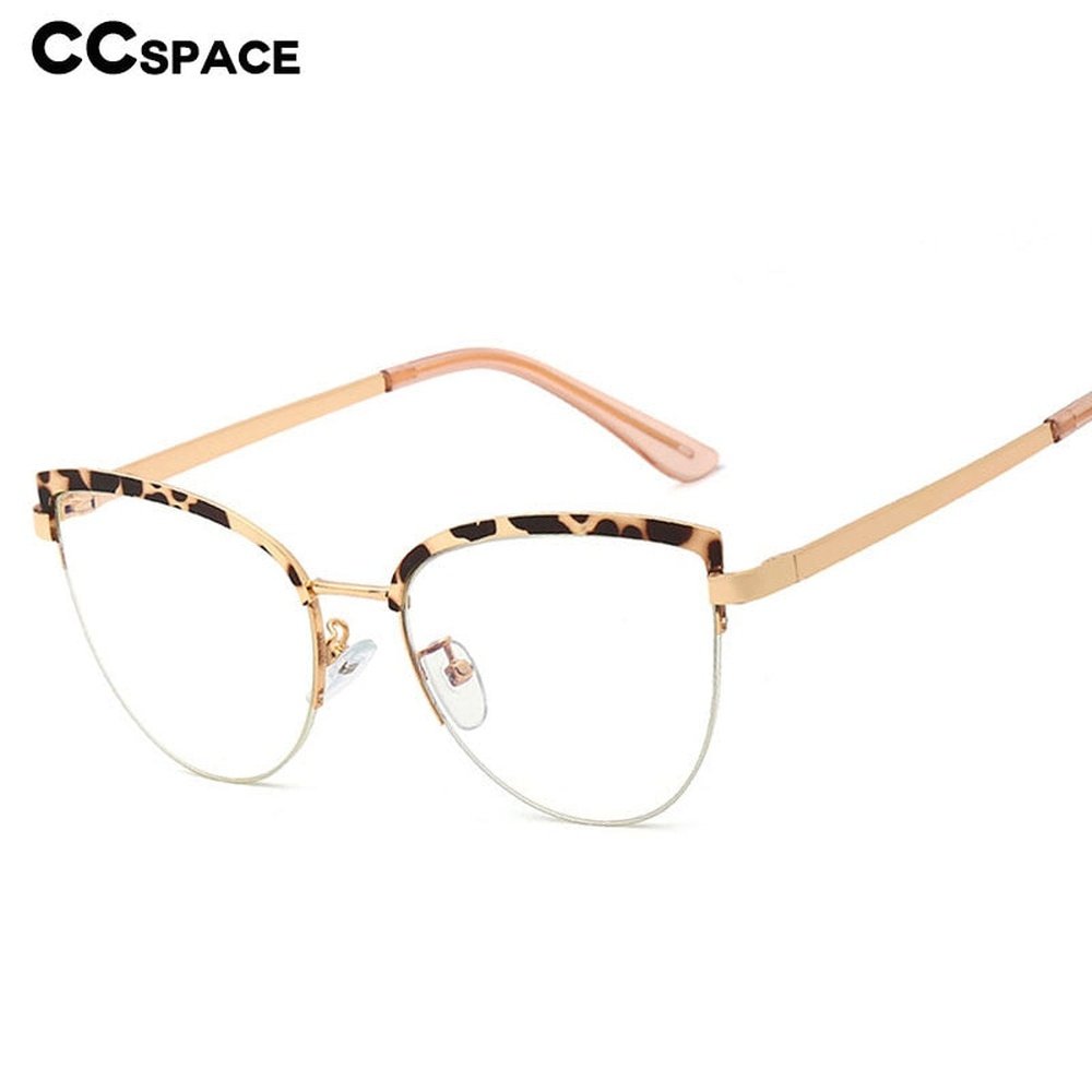 Vintage Cat Eye Anti-blue Light Metal Glasses