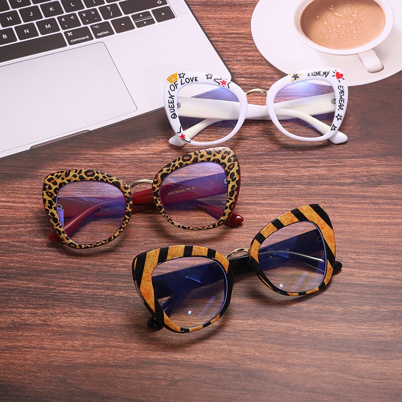 Cat Eye Computer Glasses Women Blue Light Blocking Prescription Optical Frames