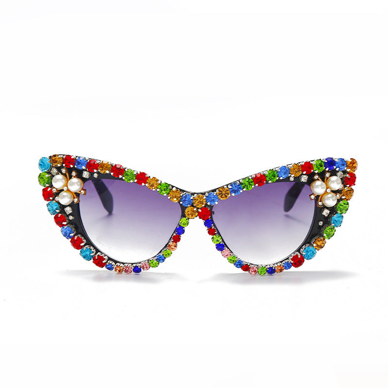 Handmade Cat Eye Sunglasses Diamond Personalized for Women