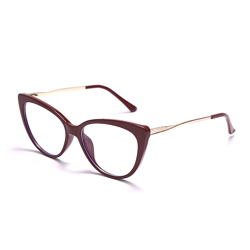 Anti-Blue Light Cat Eye Retro Glasses Frame for Women