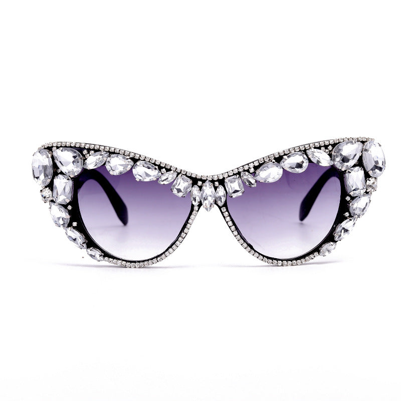 Handmade Cat Eye Sunglasses Diamond Personalized for Women