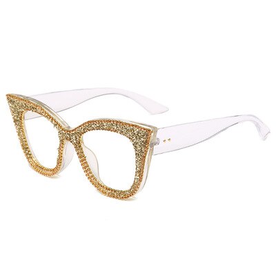 Cat’s Eye Sunglasses For Women Elegant Diamond Inlay Sunglasses Europe And America Exquisite Multicolor Style Fashion