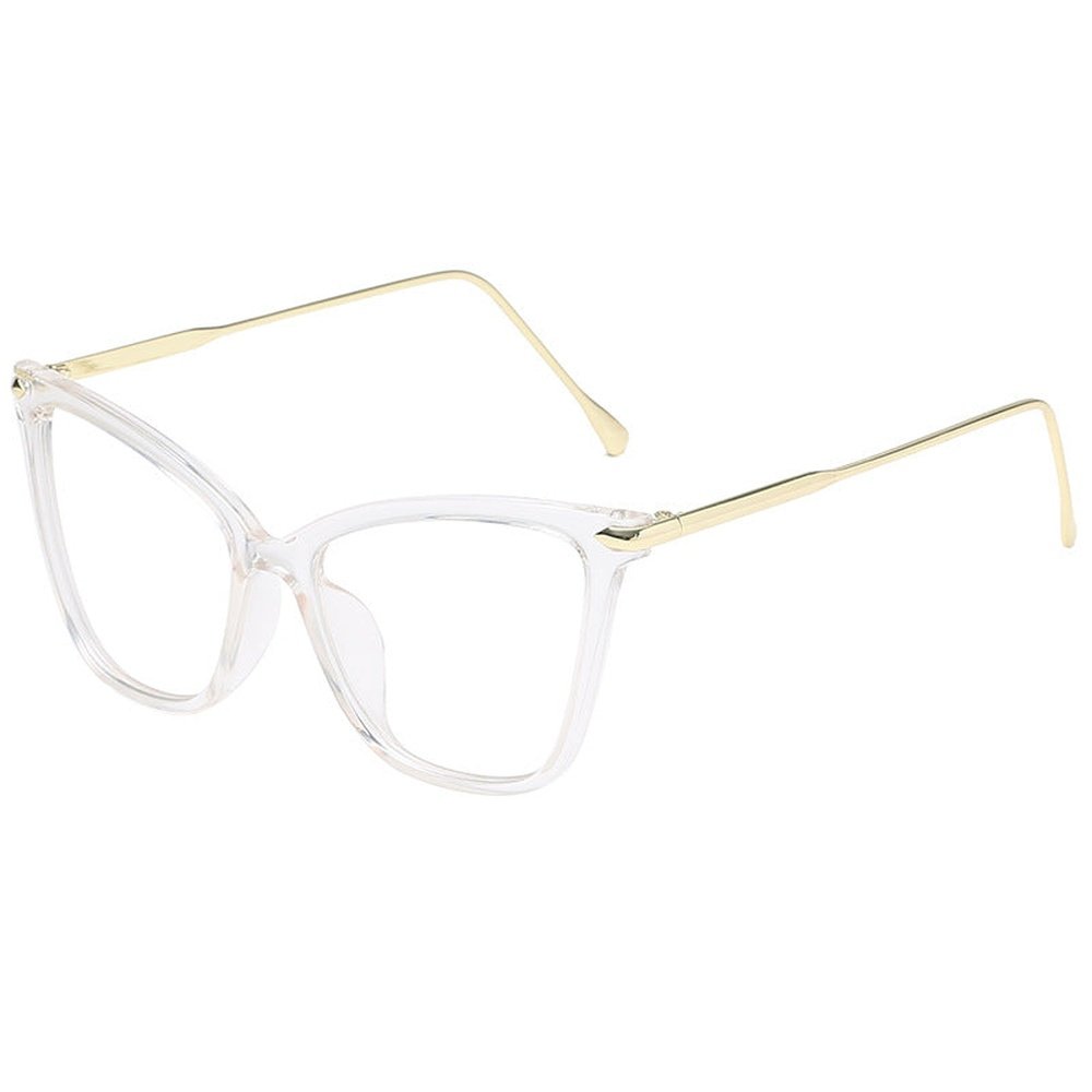 New Ladies Large Cat Eye Flat Glasses Fashion Trend
