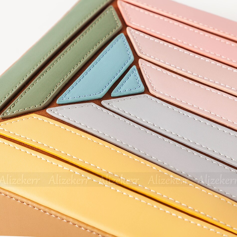 Casual High Quality Color Blocking Fashion Handbags Women New Elegant Korean Large Capacity Square Striped Shoulder Bag