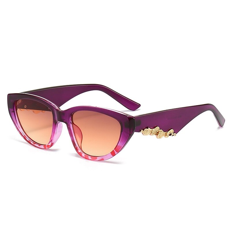New Cat Eye Sunglasses for Women Vintage Shades Luxury UV400 Eyewear