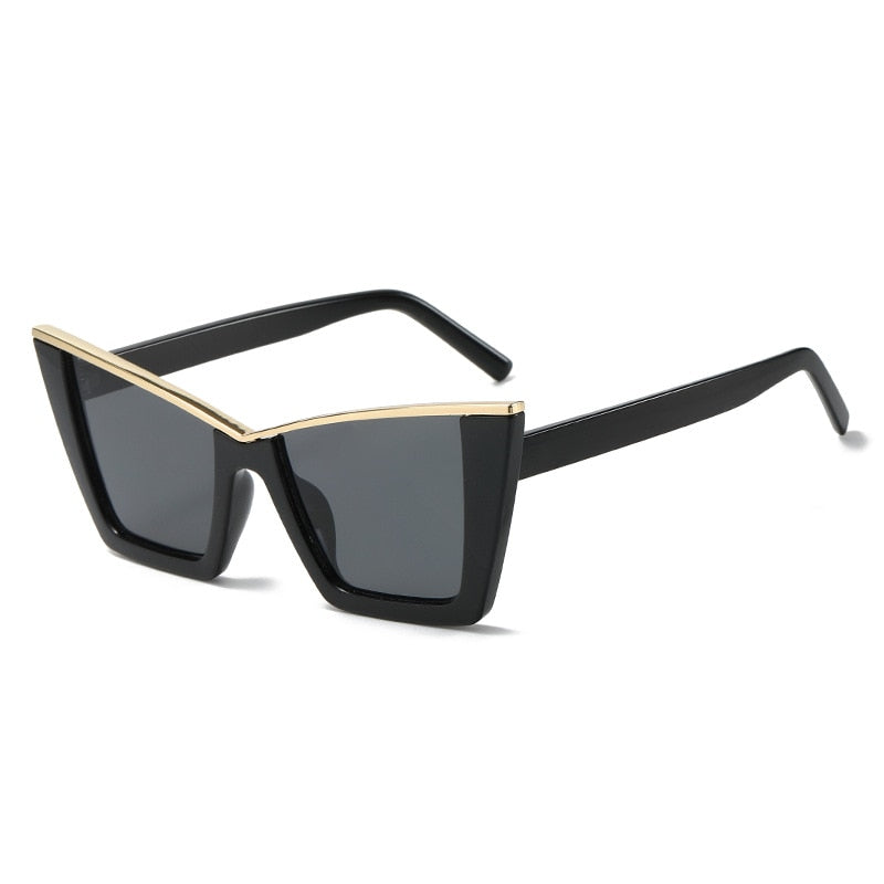 New Cat Eye Sunglasses for Women Vintage Shades Luxury UV400 Eyewear