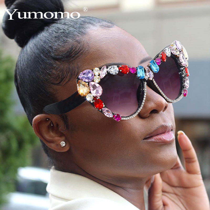 Handmade Cat Eye Sunglasses Diamond Personalized for Women