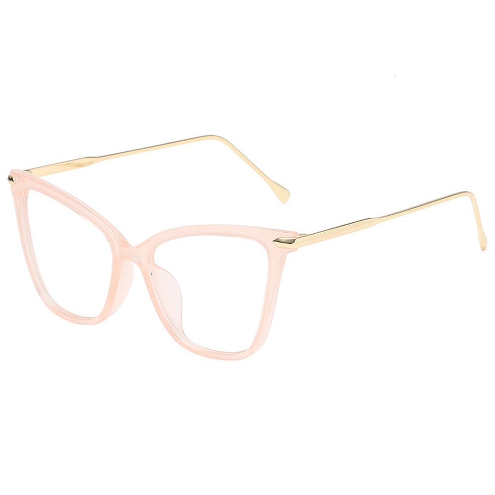 New Ladies Large Cat Eye Flat Glasses Fashion Trend