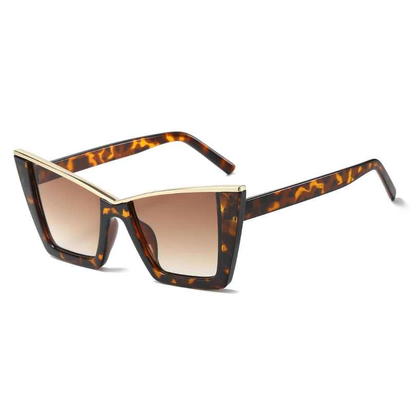 New Cat Eye Sunglasses for Women Vintage Shades Luxury UV400 Eyewear