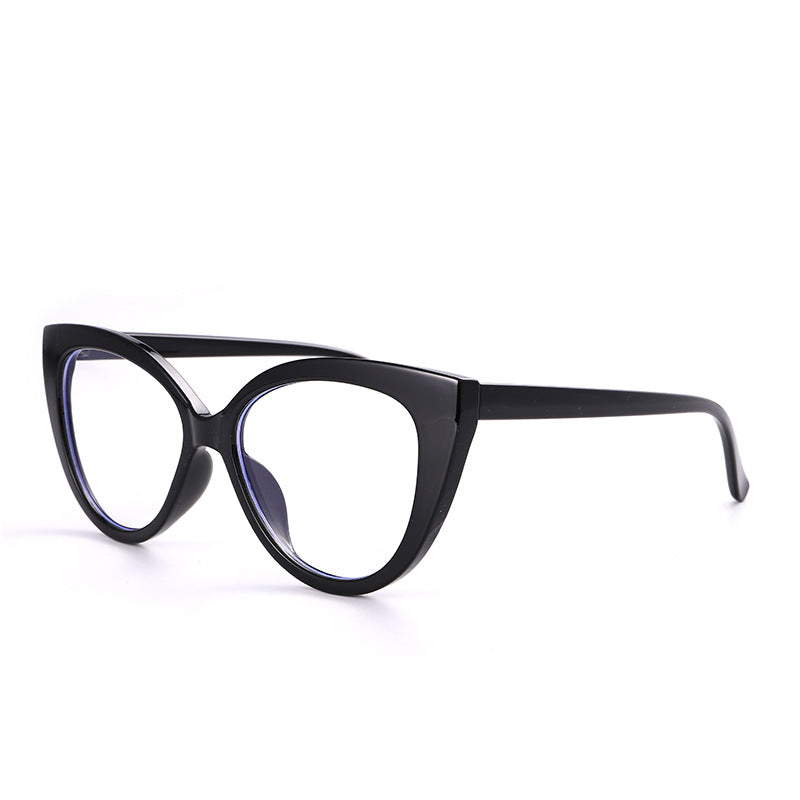 Cat Eye Flat Lens TR90 Anti-Blue Light Retro Glasses for Women