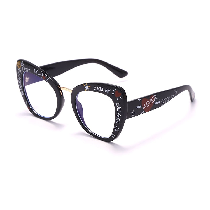 Cat Eye Computer Glasses Women Blue Light Blocking Prescription Optical Frames