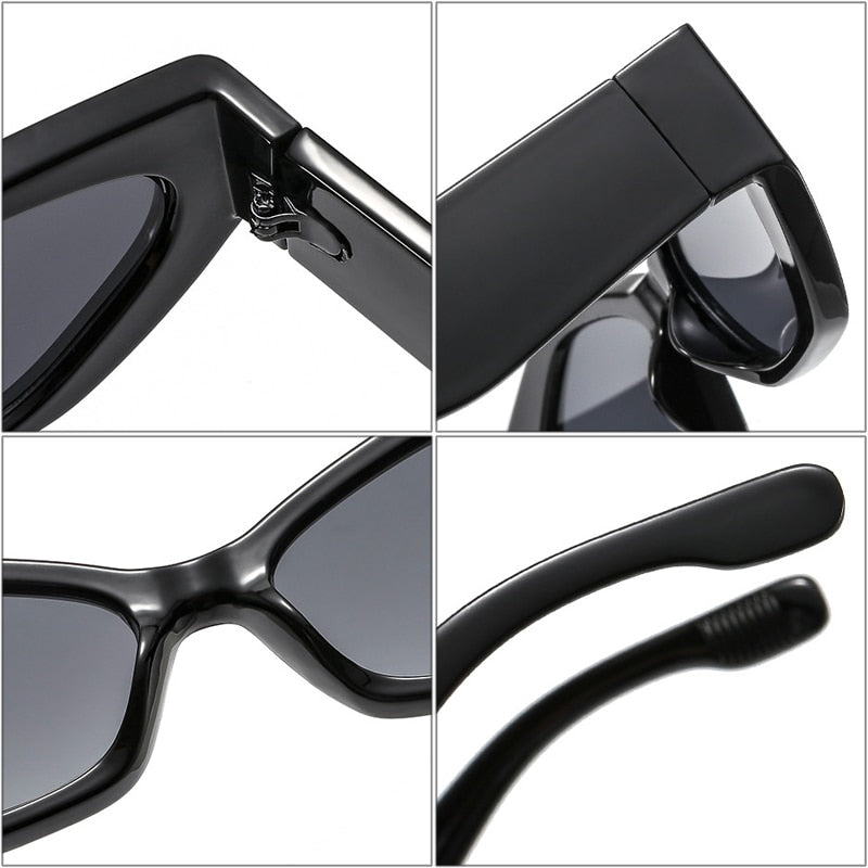 Popular Fashion Polygon Cat Eye Women Sunglasses Retro Colorful