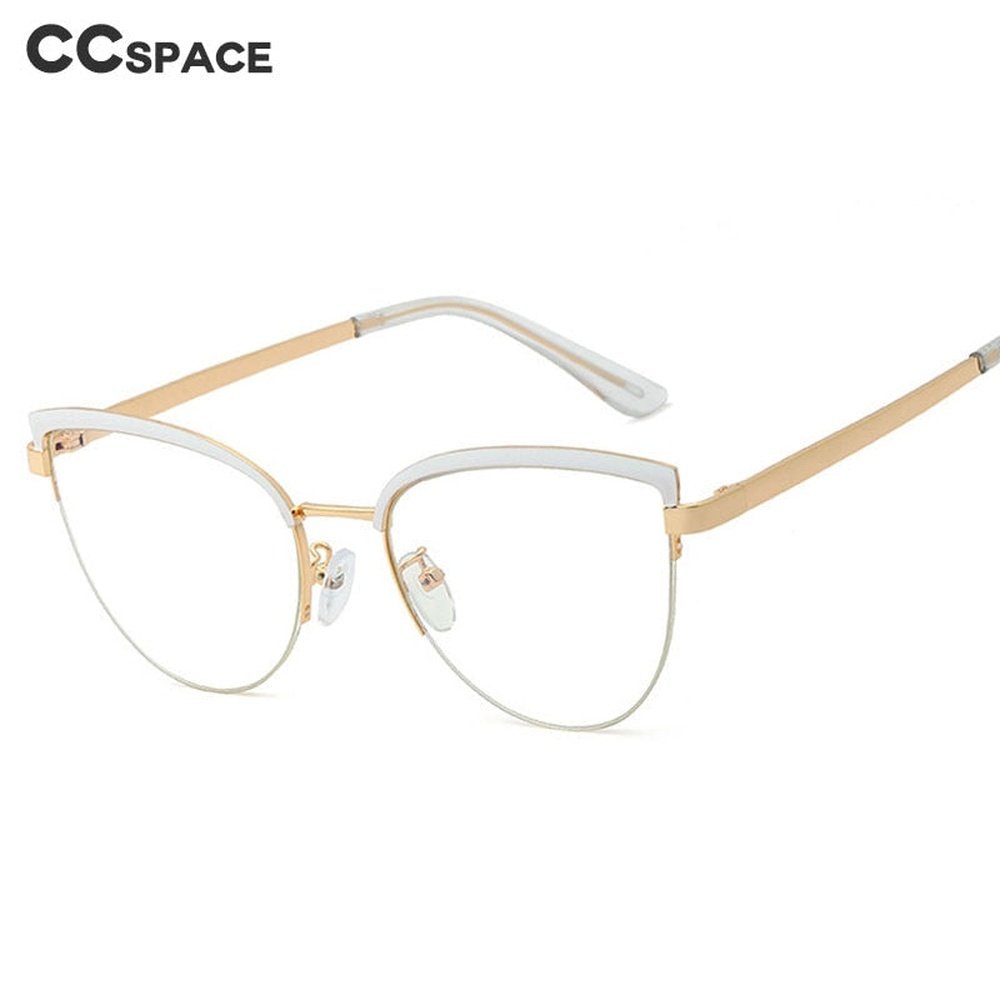 Vintage Cat Eye Anti-blue Light Metal Glasses