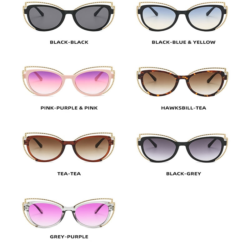 Fashion Luxury Cat Eye Sunglasses For Women